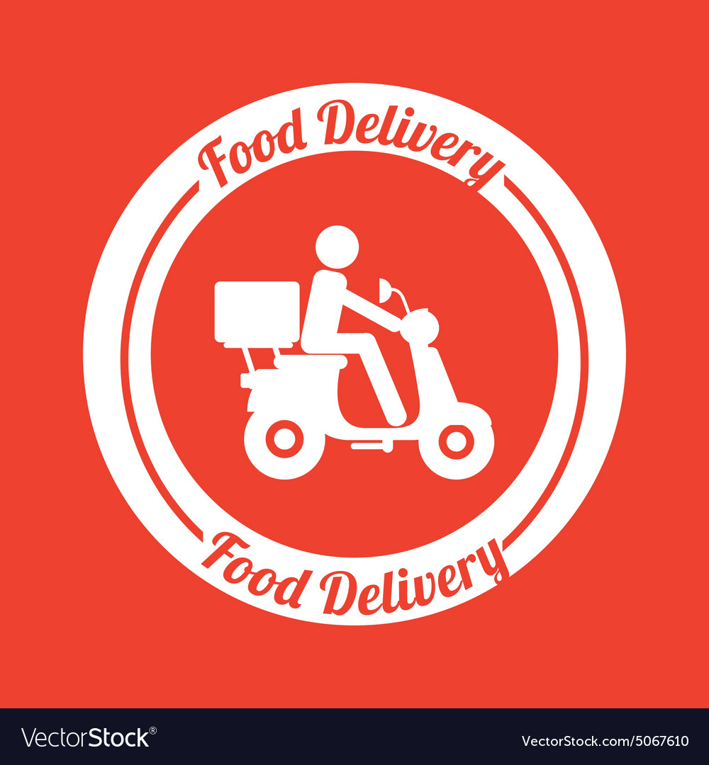 Food delivery Royalty Free Vector Image - VectorStock