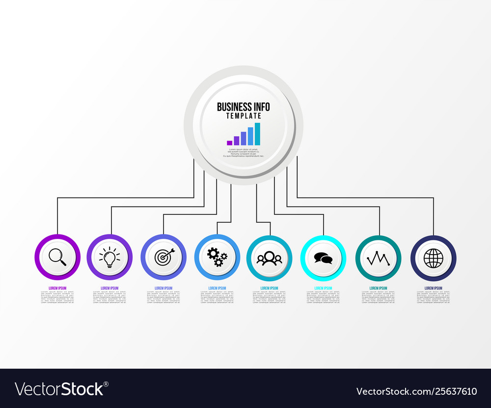 Infographic design template with options steps