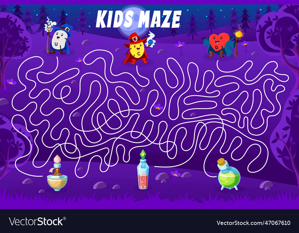 Labyrinth maze make a cocktail drink board game Vector Image