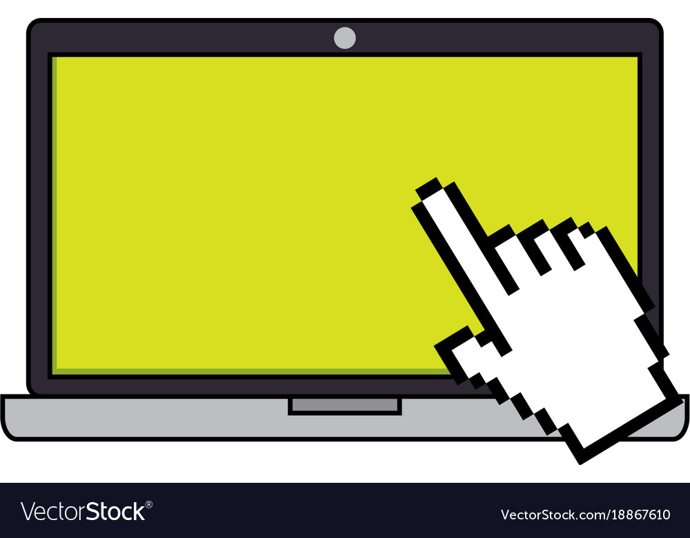 Laptop computer with pointer
