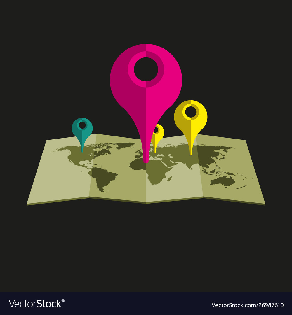 Location pointer on map simple vector image Location pointer on map simple