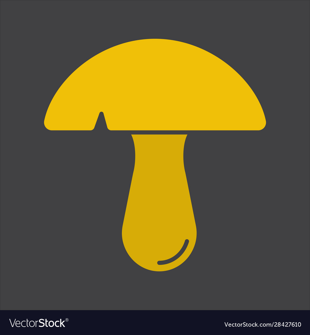 Mushroom glyph color icon