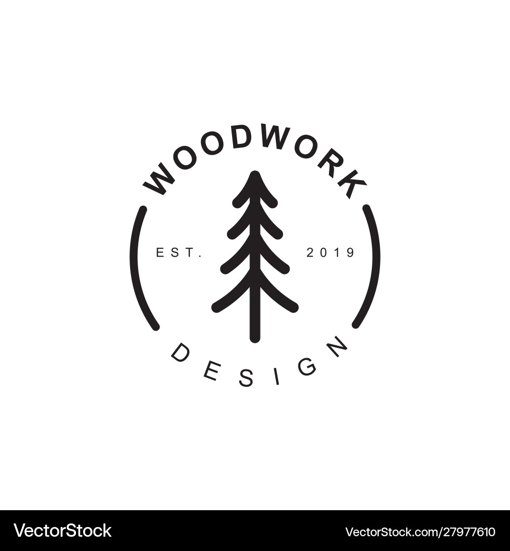 Pine tree logo Royalty Free Vector Image - VectorStock