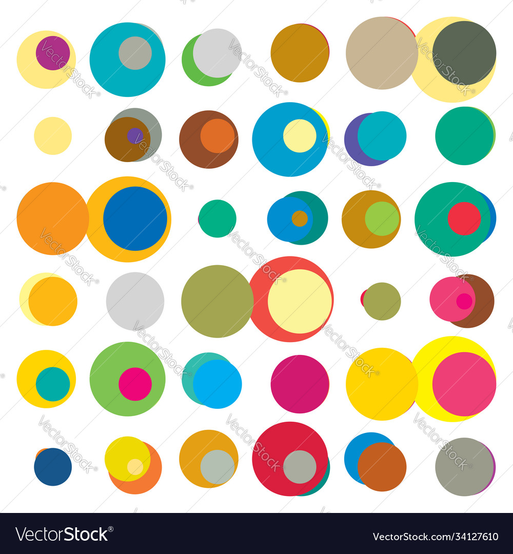 Plazful random dots circles pattern vector image Plazful random dots circles pattern