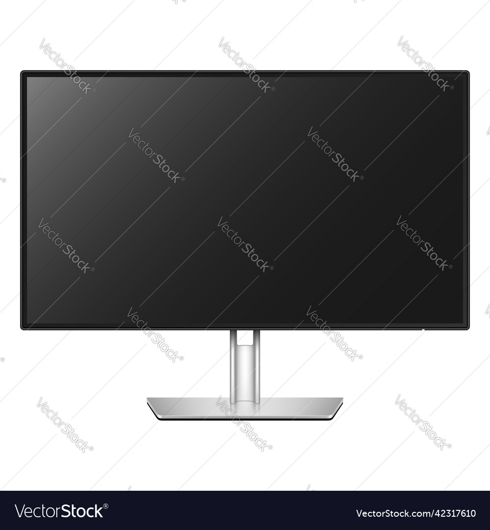 Realistic computer monitor screen