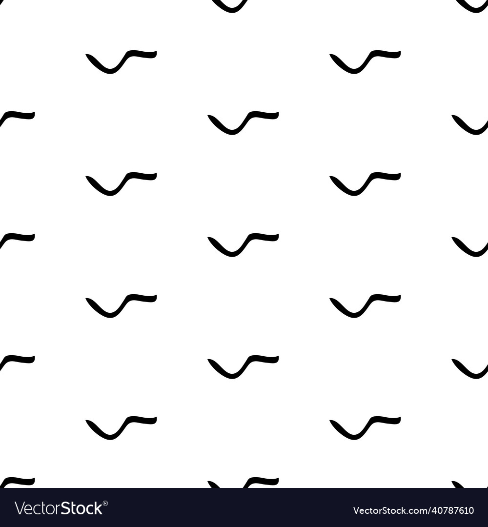 Seamless pattern with sketch squiggle Vector Image Seamless pattern with sketch squiggle