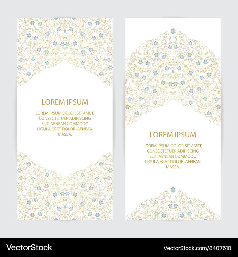 Set decorative frame Royalty Free Vector Image