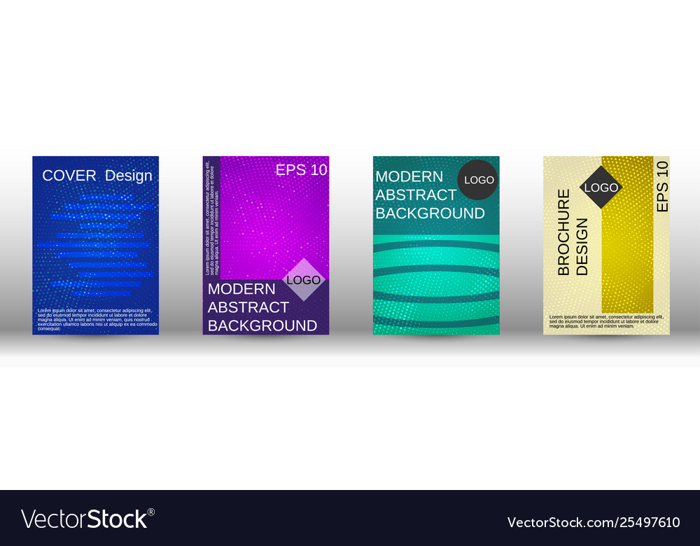 Set modern abstract covers