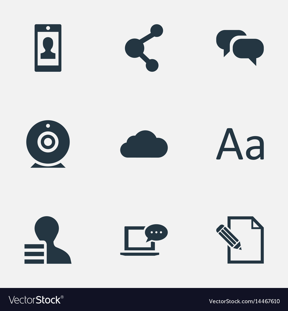 Set of simple user icons