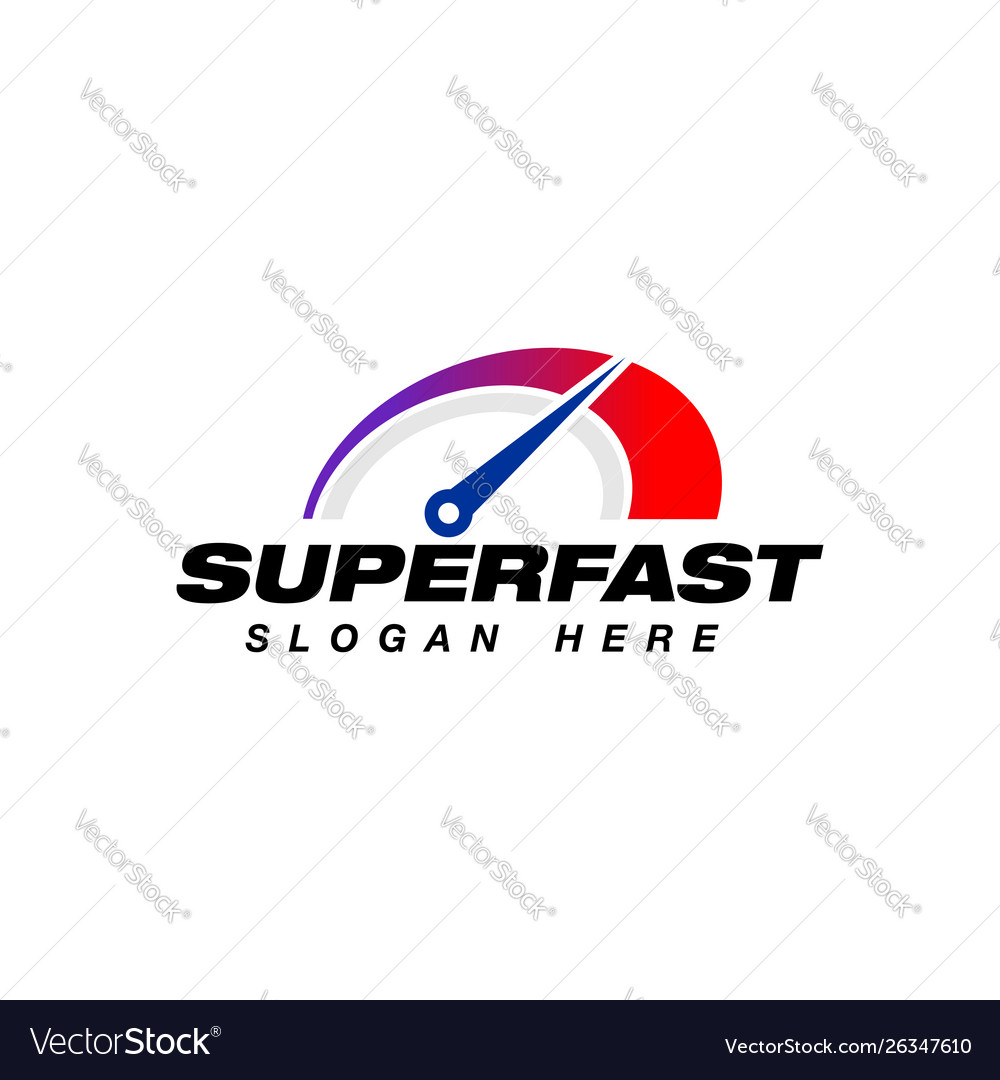Speed indicator logo design speedometer symbol vector image Speed indicator logo design speedometer symbol