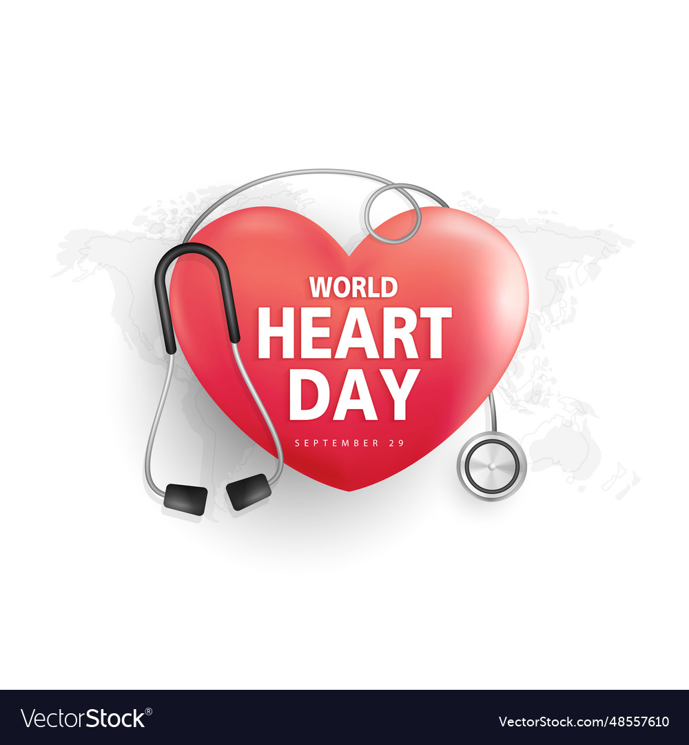 World heart day concept stethoscope