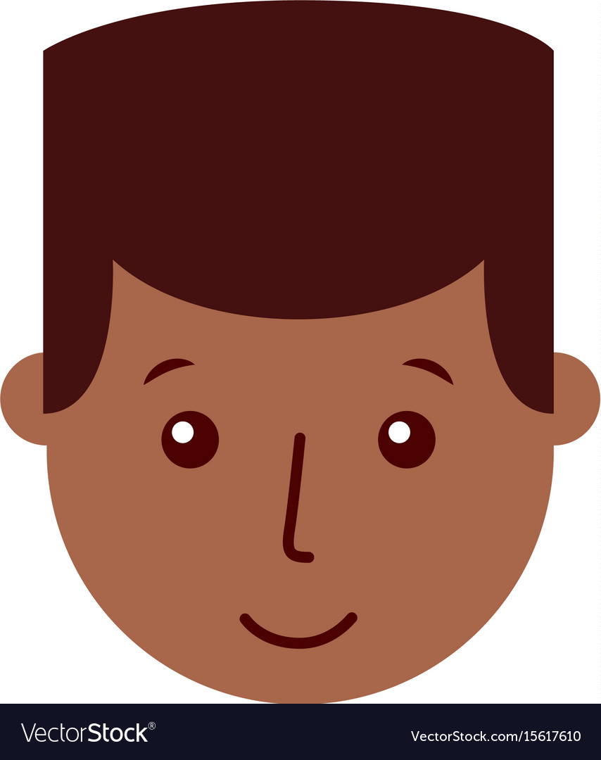 Young man black head character