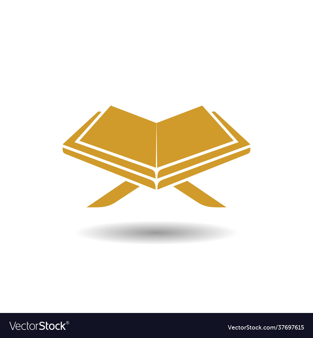 Al quran logo islamic and book