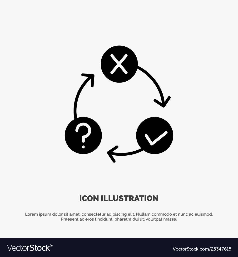 Daily flow issues organization realization solid vector image Daily flow issues organization realization solid