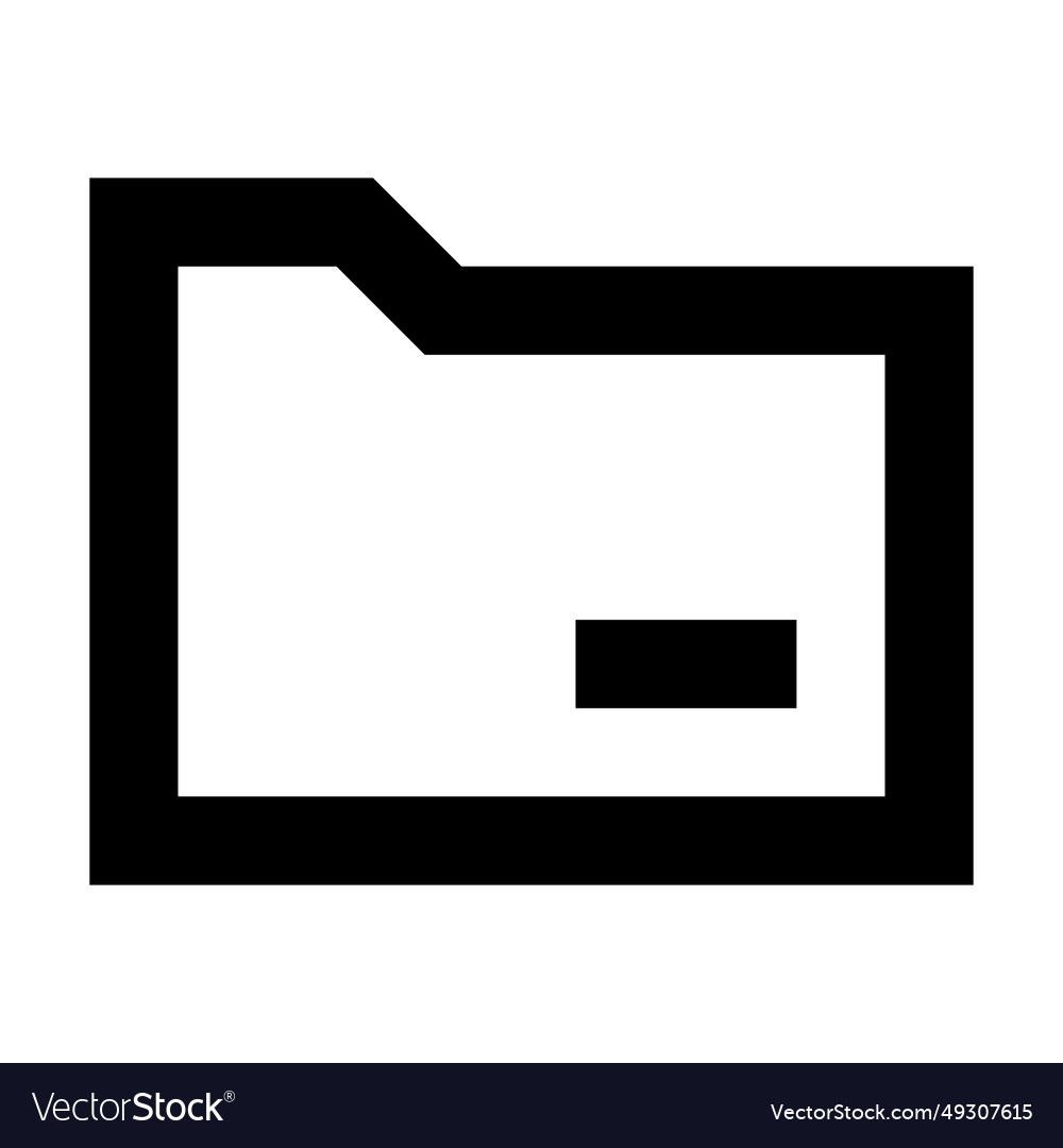 Folder icon suitable for website ui design vector image Folder icon suitable for website ui design