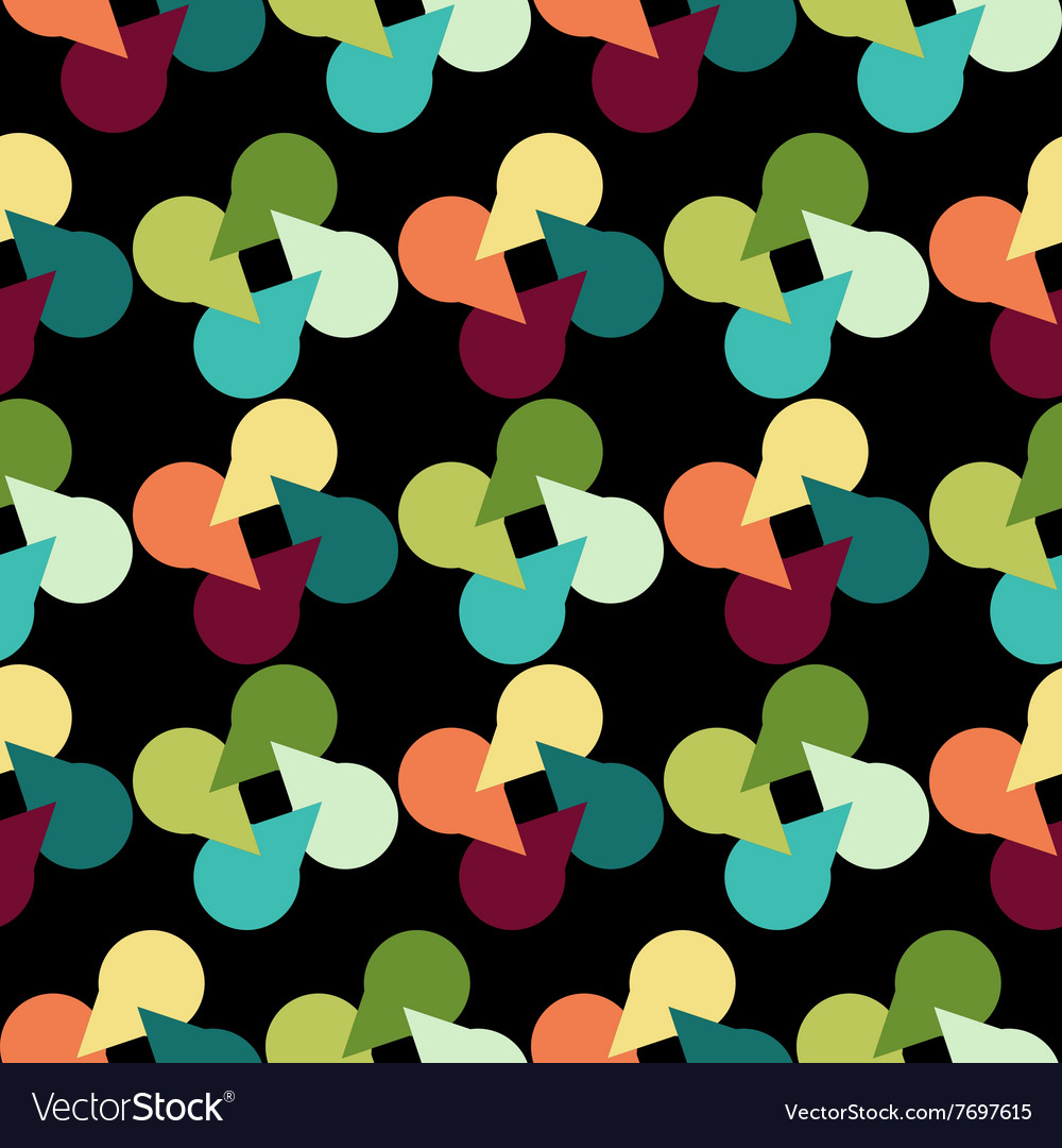 Pattern of circles and triangles