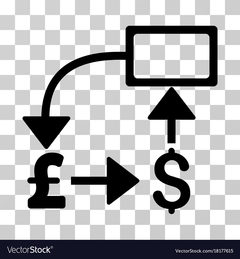 Pound dollar flow chart icon