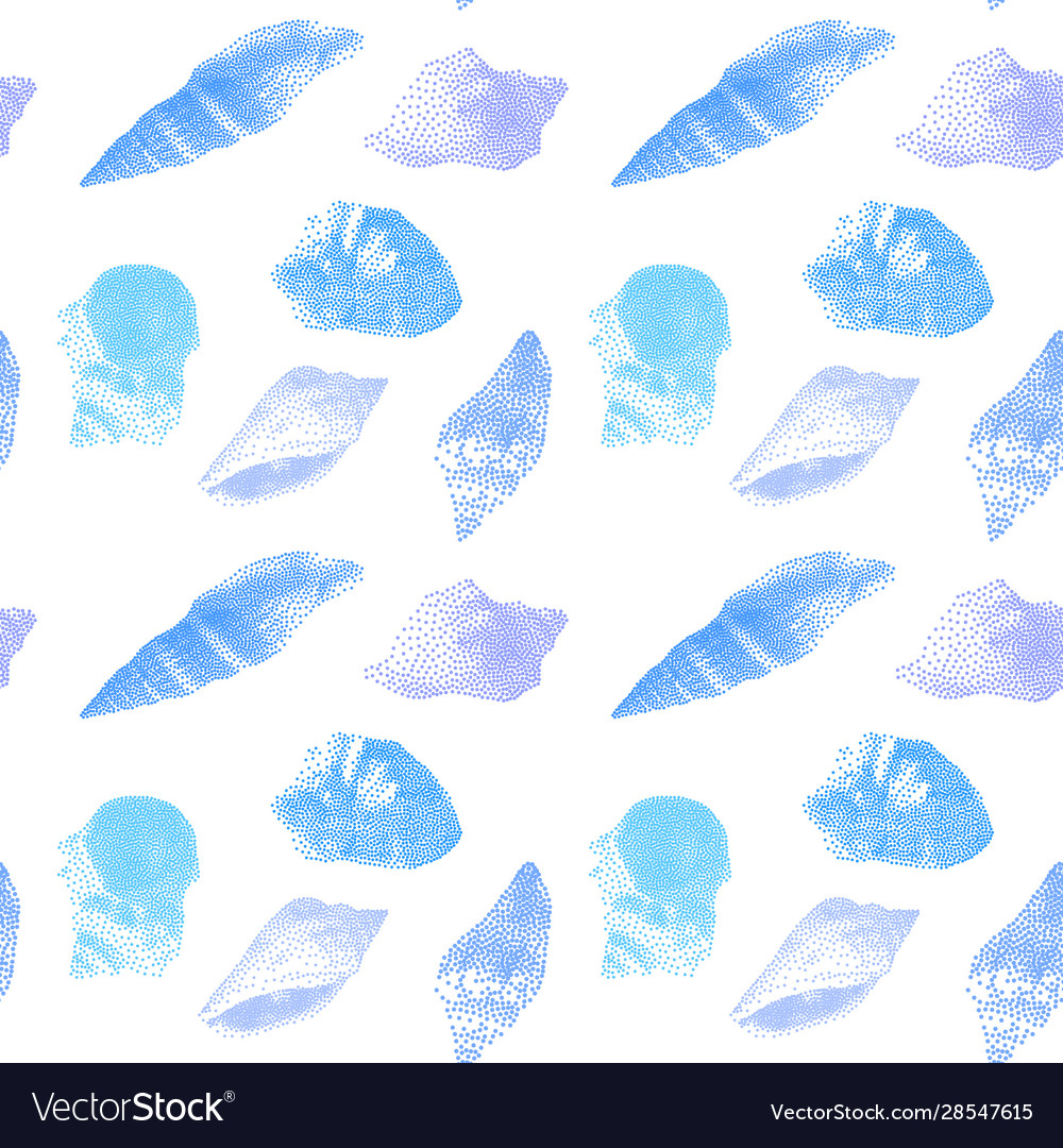 Seamless endless pattern with print colorful