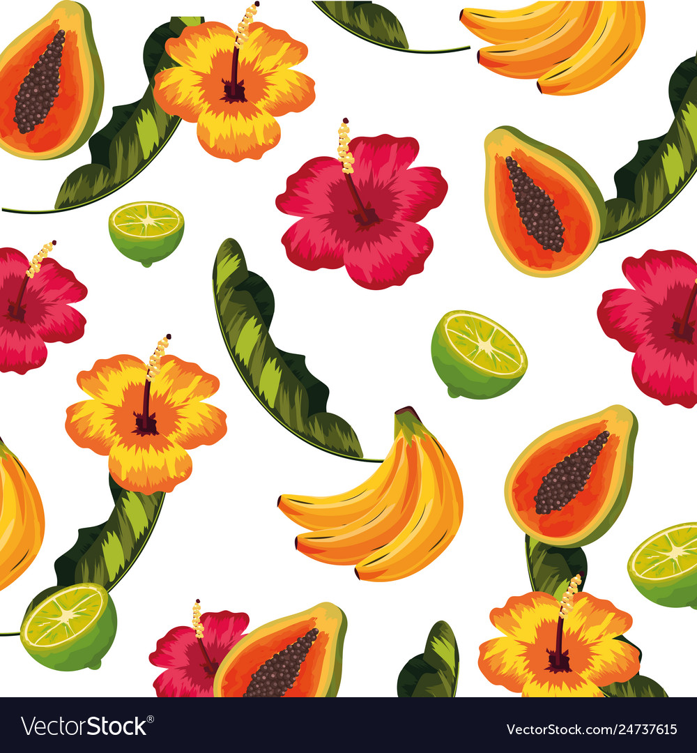 Seamless floral pattern cartoon