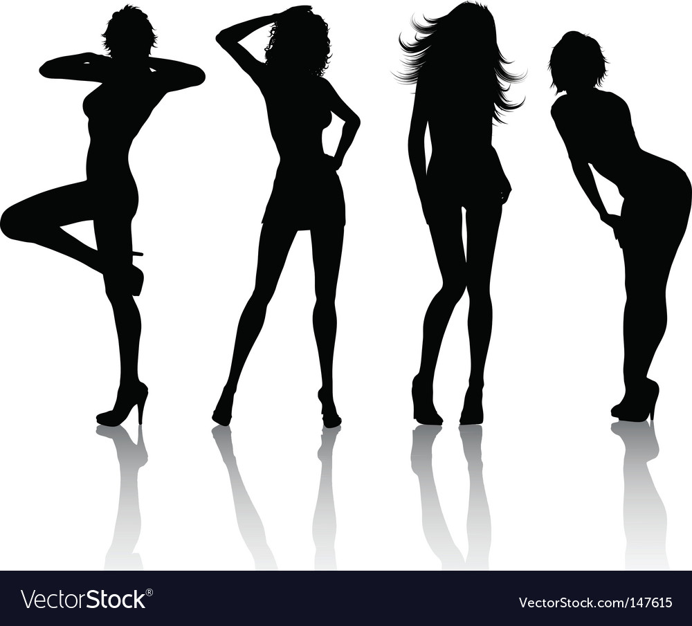 Sexy Females Royalty Free Vector Image Vectorstock