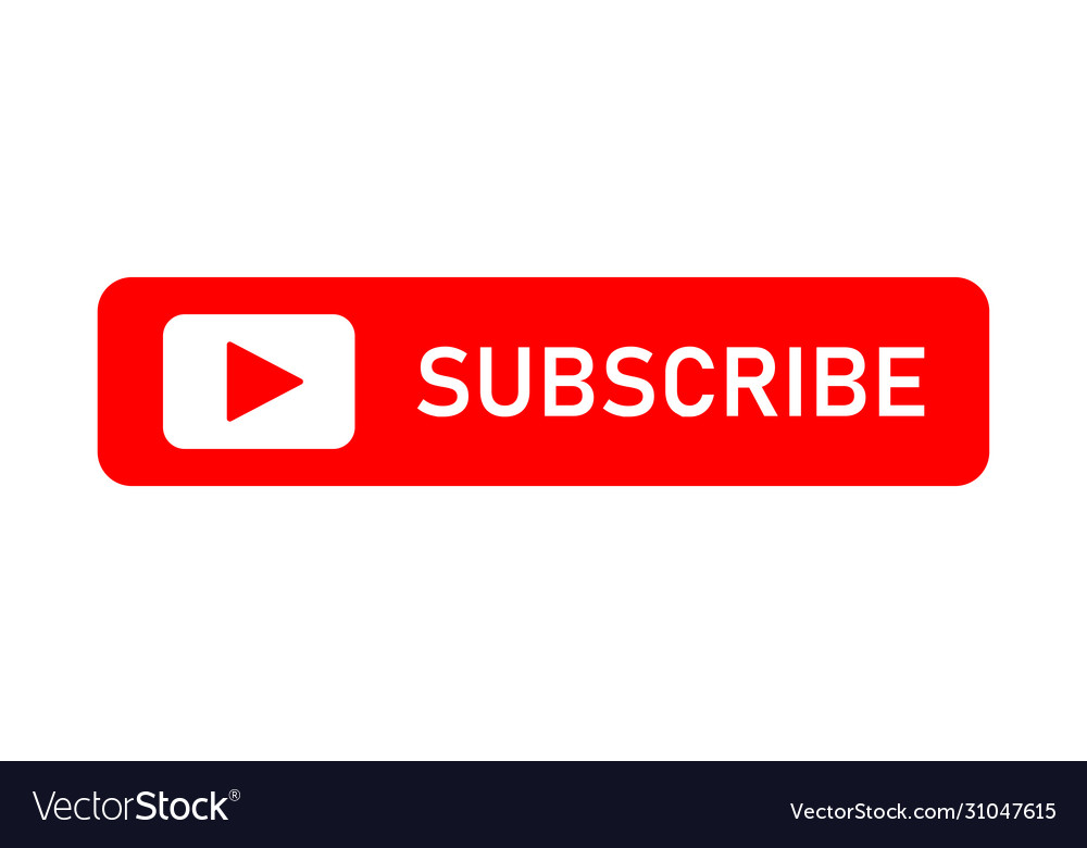 Subscribe red isolated button play