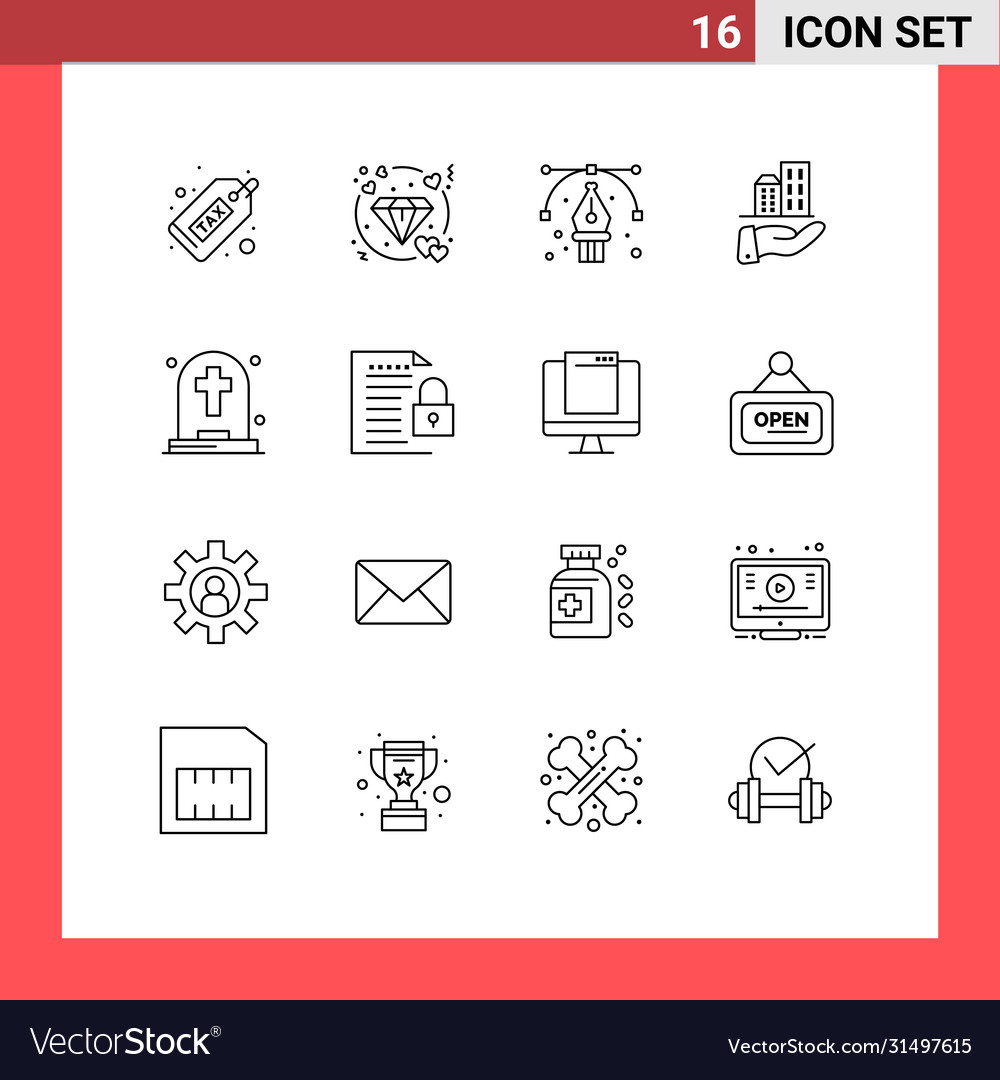 User interface pack 16 basic outlines dead