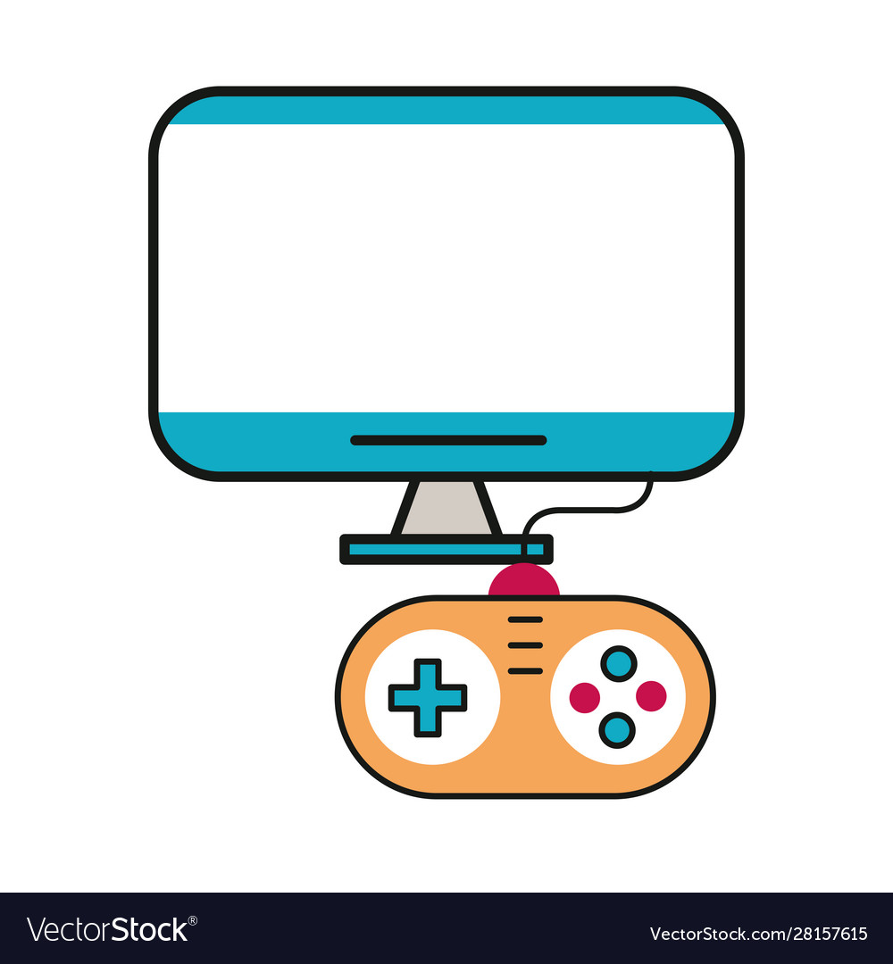Video game control handle with display tv
