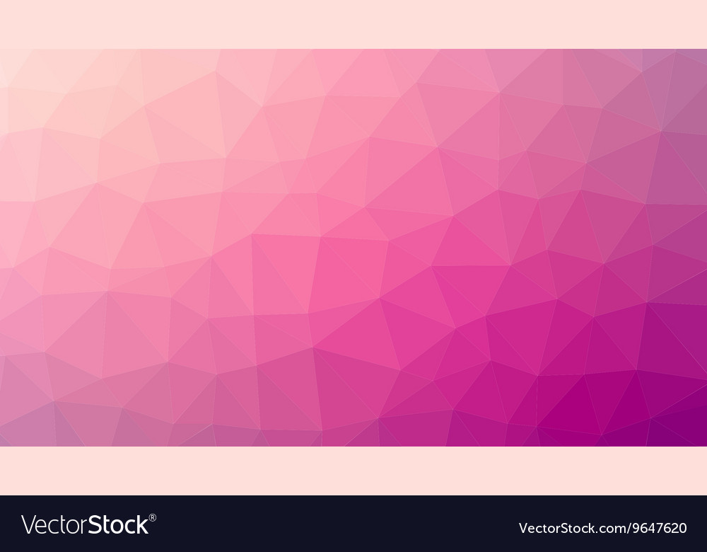 Abstract red gradient lowploly of many