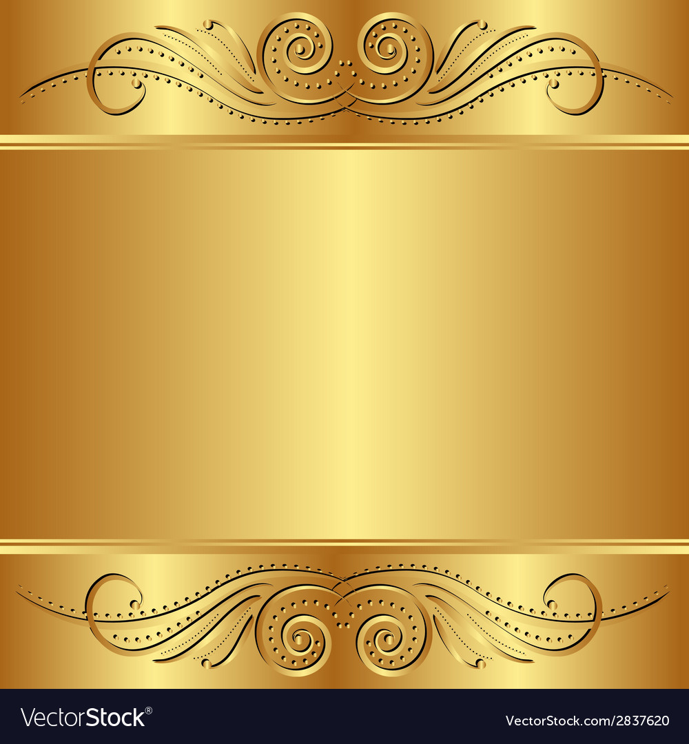 Golden background Royalty Free Vector Image - VectorStock