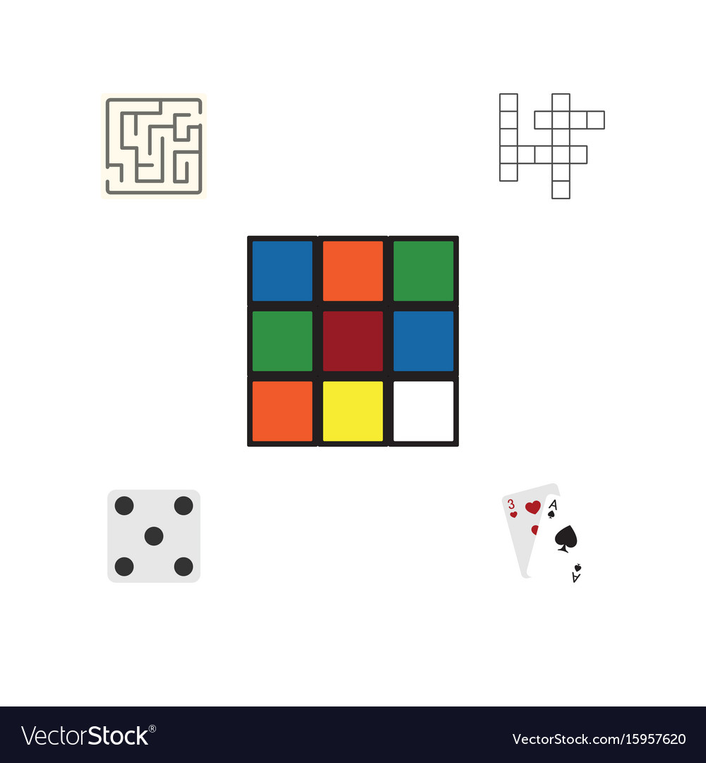Puzzle Cube Set - Game Icons