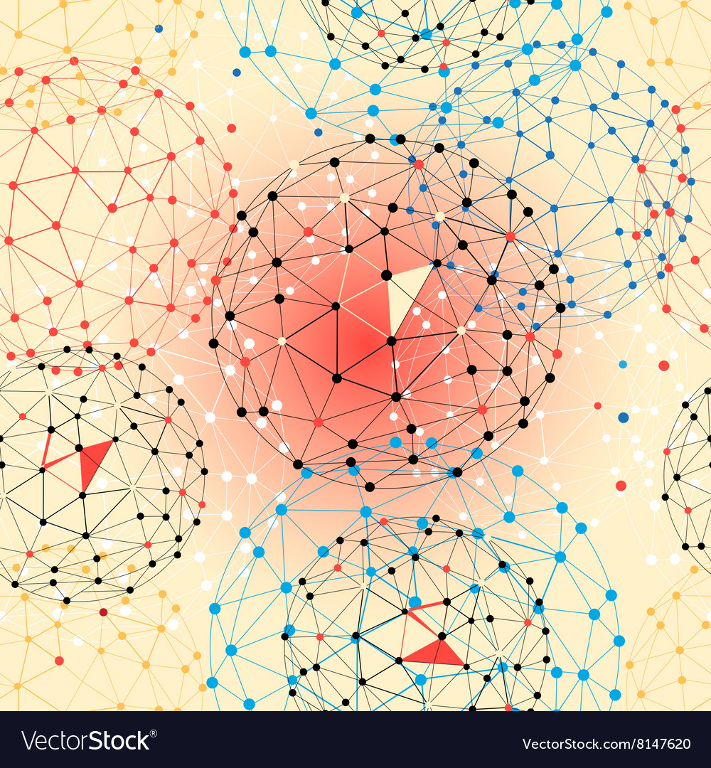 Seamless graphical abstract pattern of circular s