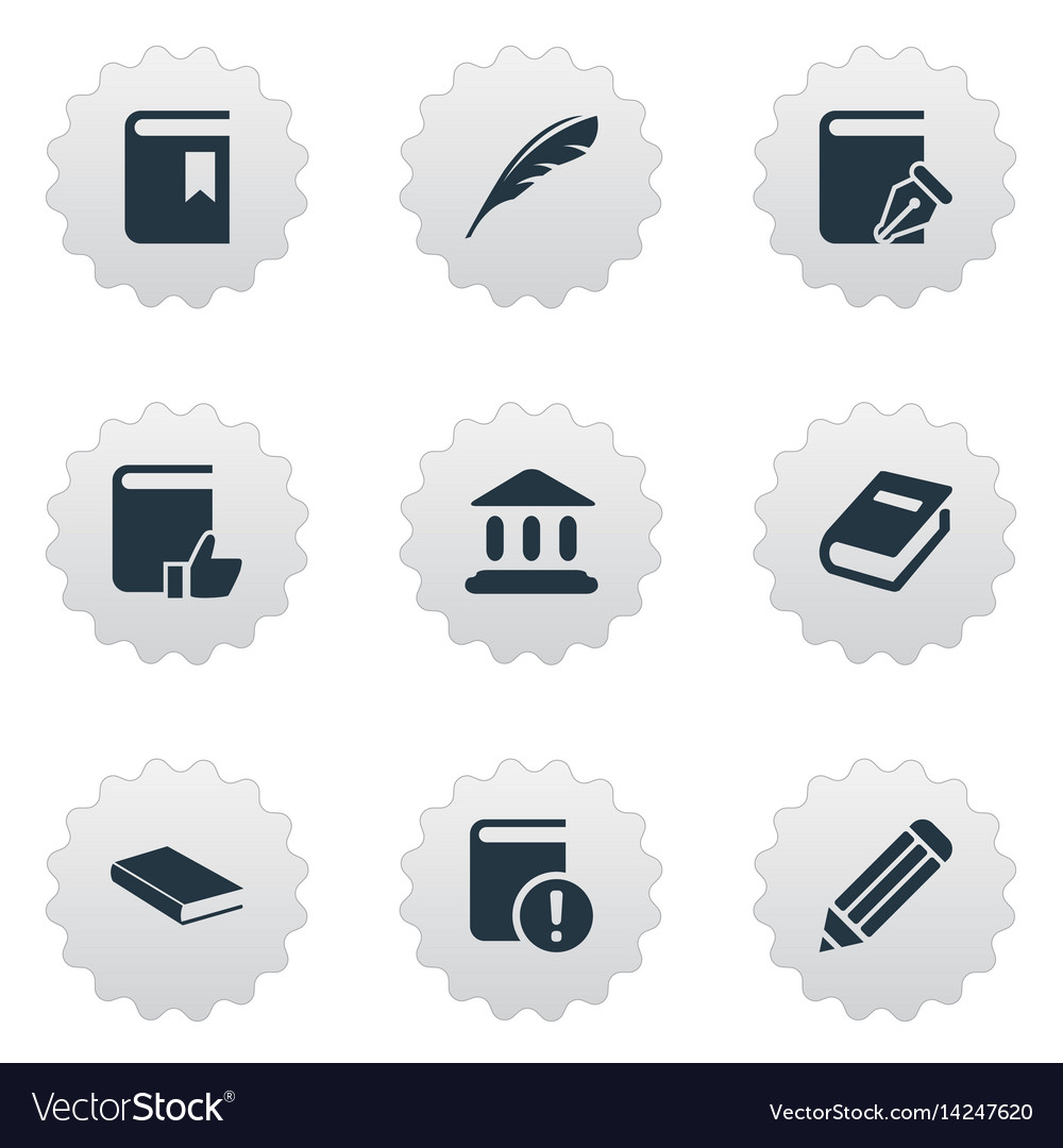 Set of simple knowledge icons