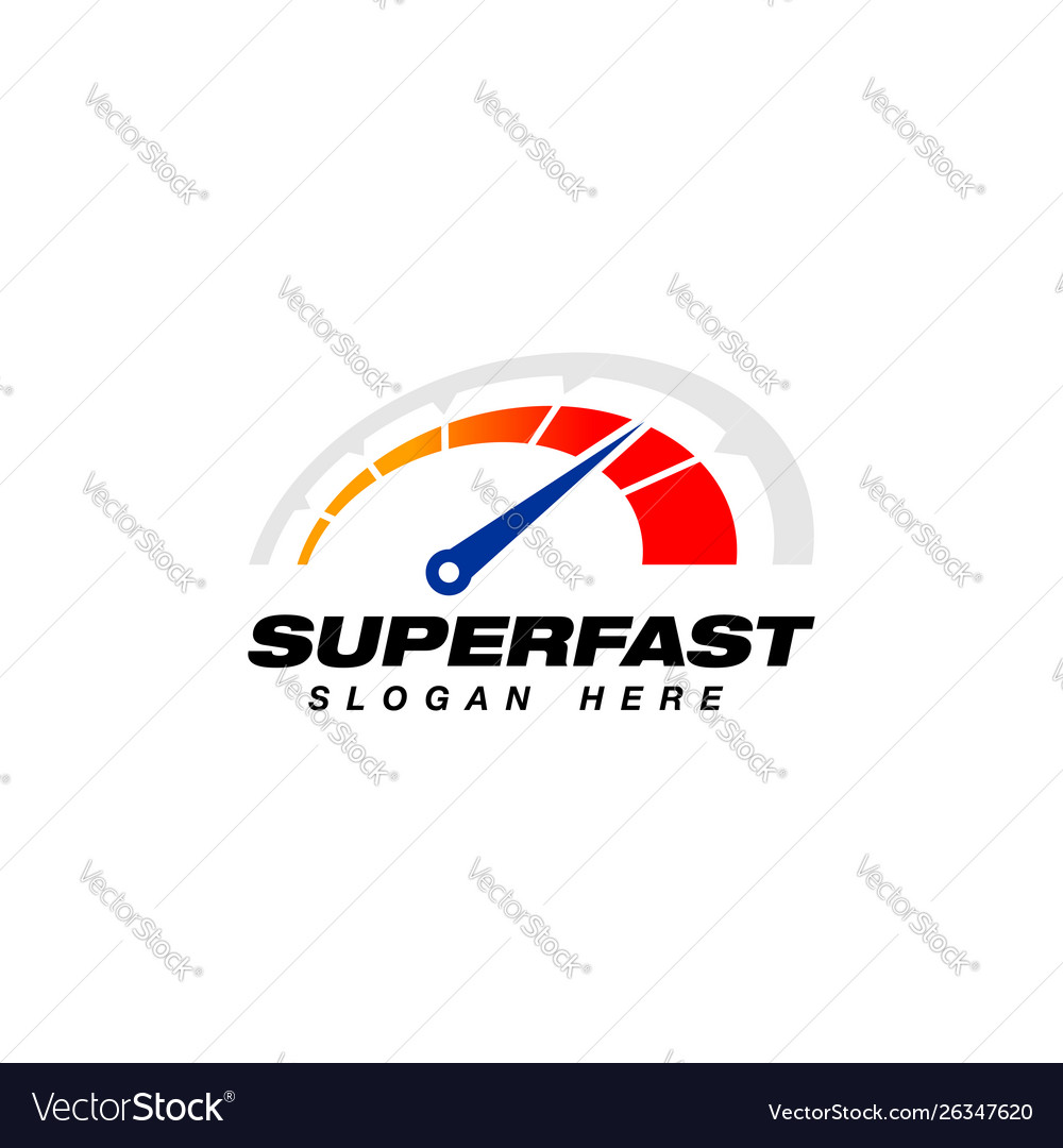 Speedometer icon design template speed indicator vector image Speedometer icon design template speed indicator
