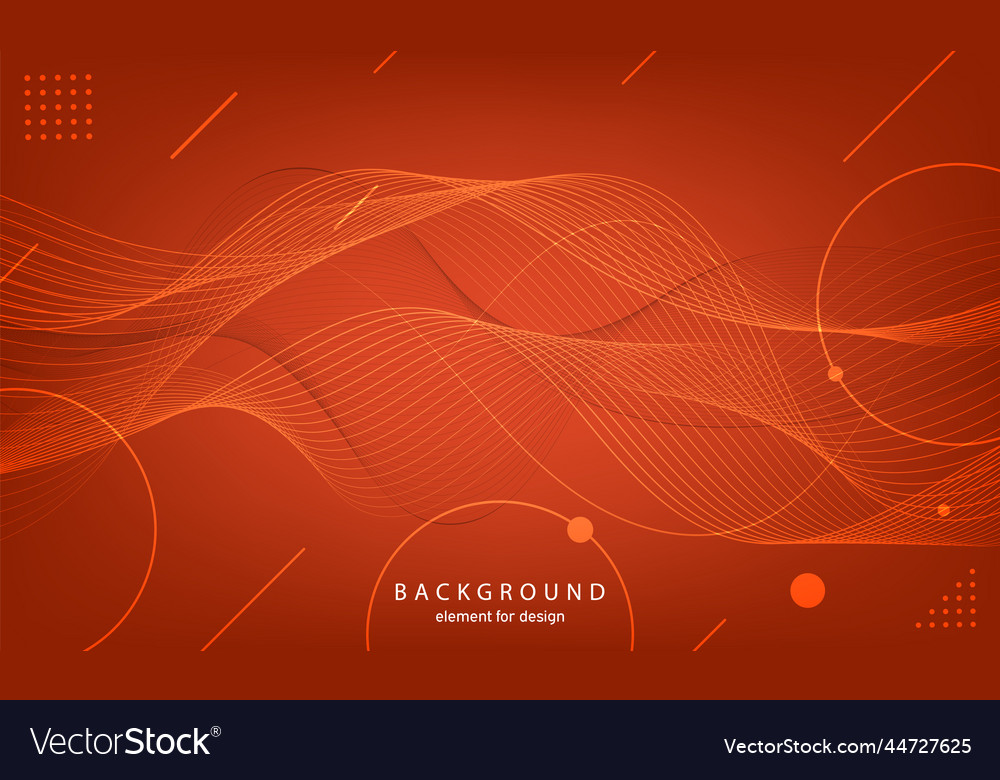 Abstract wave background element for design vector image Abstract wave background element for design