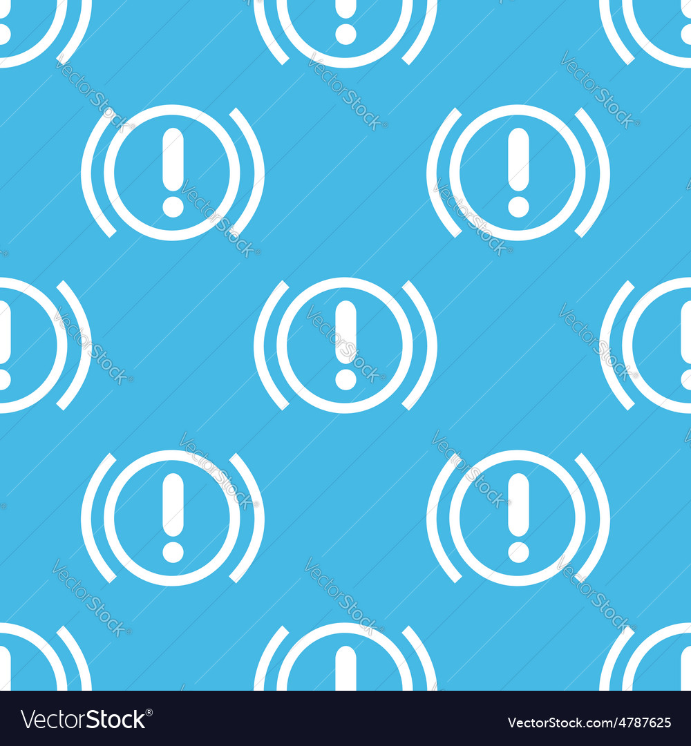 Alert pattern Royalty Free Vector Image VectorStock