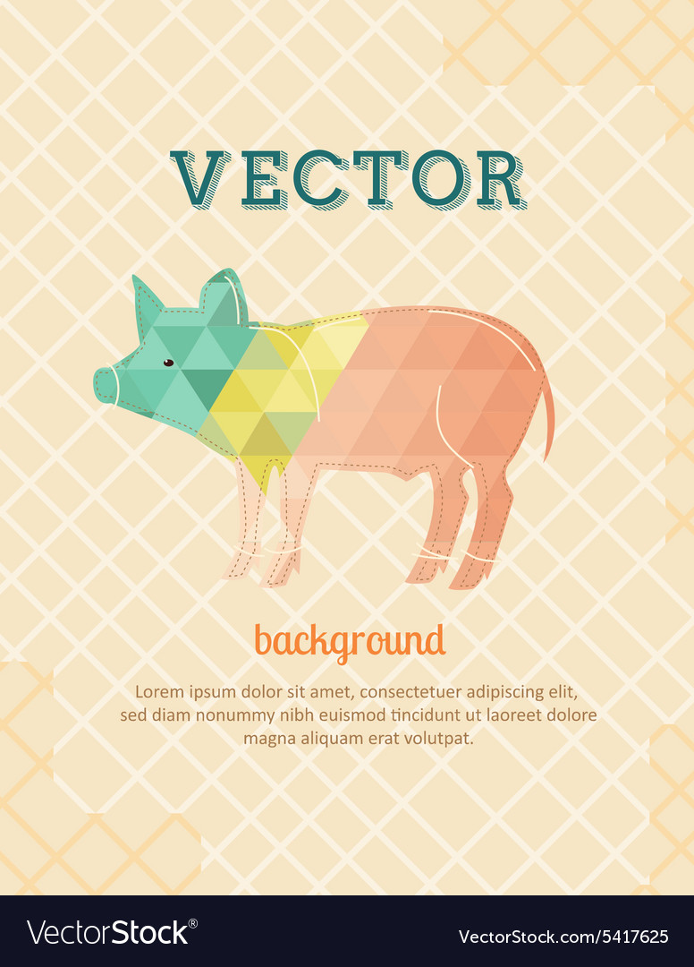 Background with pig