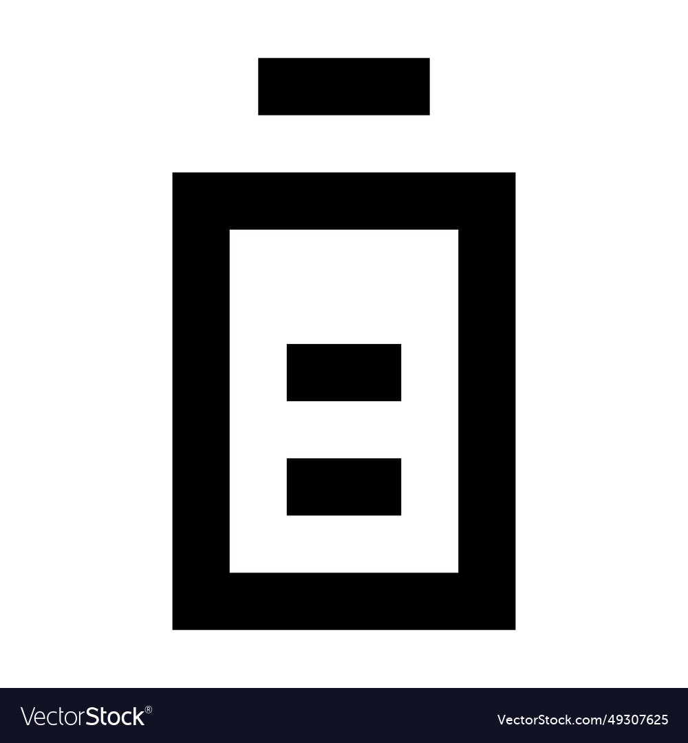 Battery icon suitable for website ui design vector image Battery icon suitable for website ui design