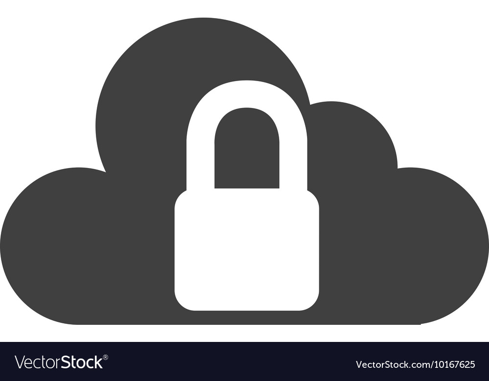 Cloud computing isolated icon