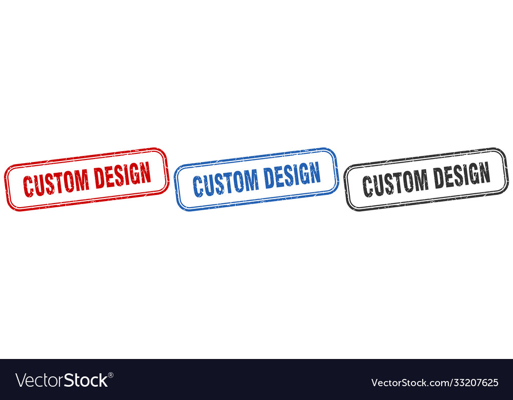 Custom design square isolated sign set