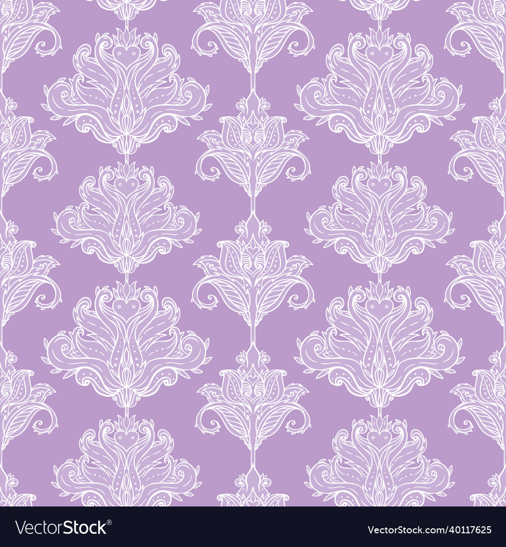 Floral paisley inspired indian colorful Royalty Free Vector