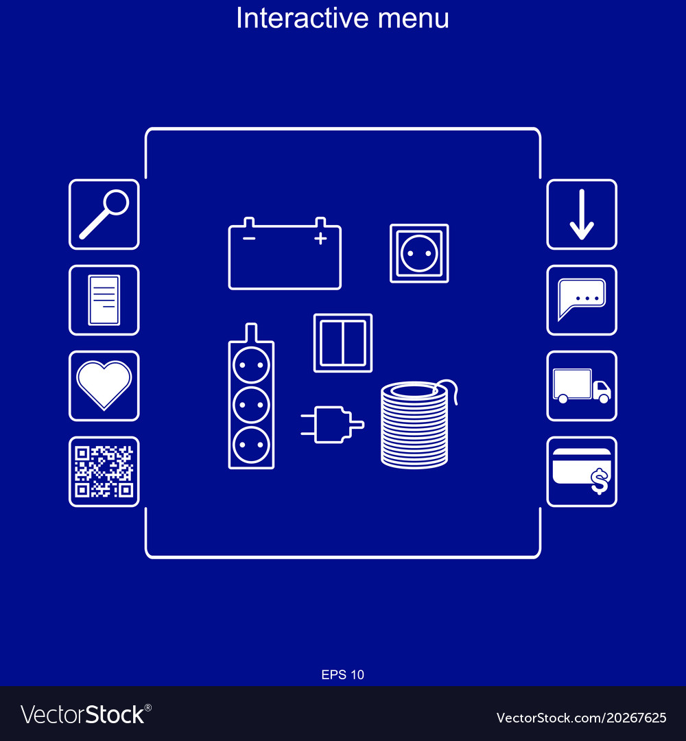 Image of the interactive menu for purchasing
