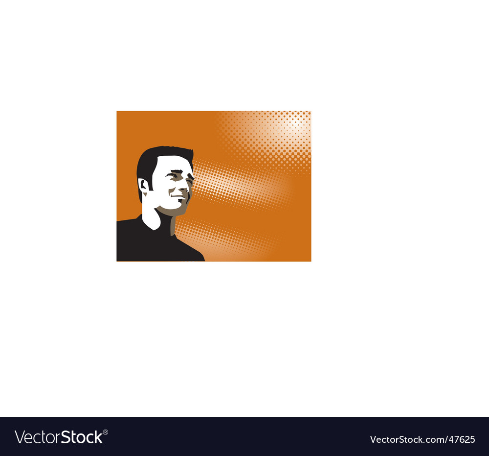 Man with Vibrant Gradient