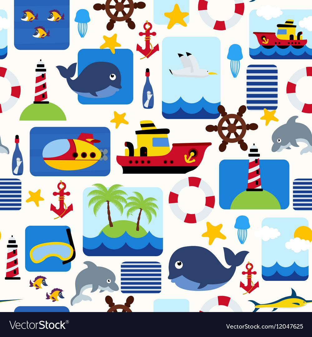 Ocean Seashell Pattern