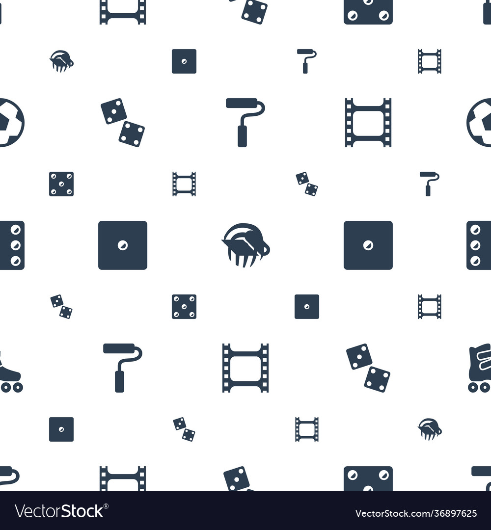 Roll icons pattern seamless white background