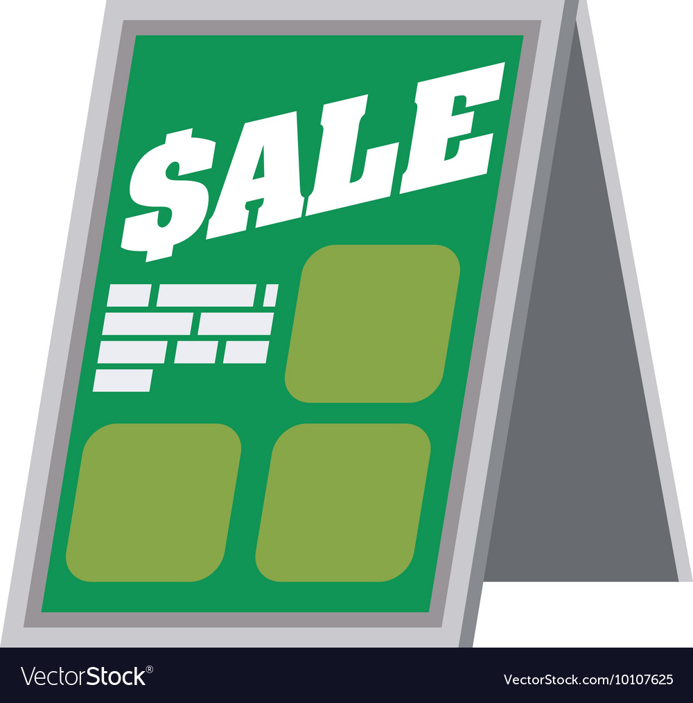 Shopping Sale Banner Store Icon Graphic Royalty Free Vector
