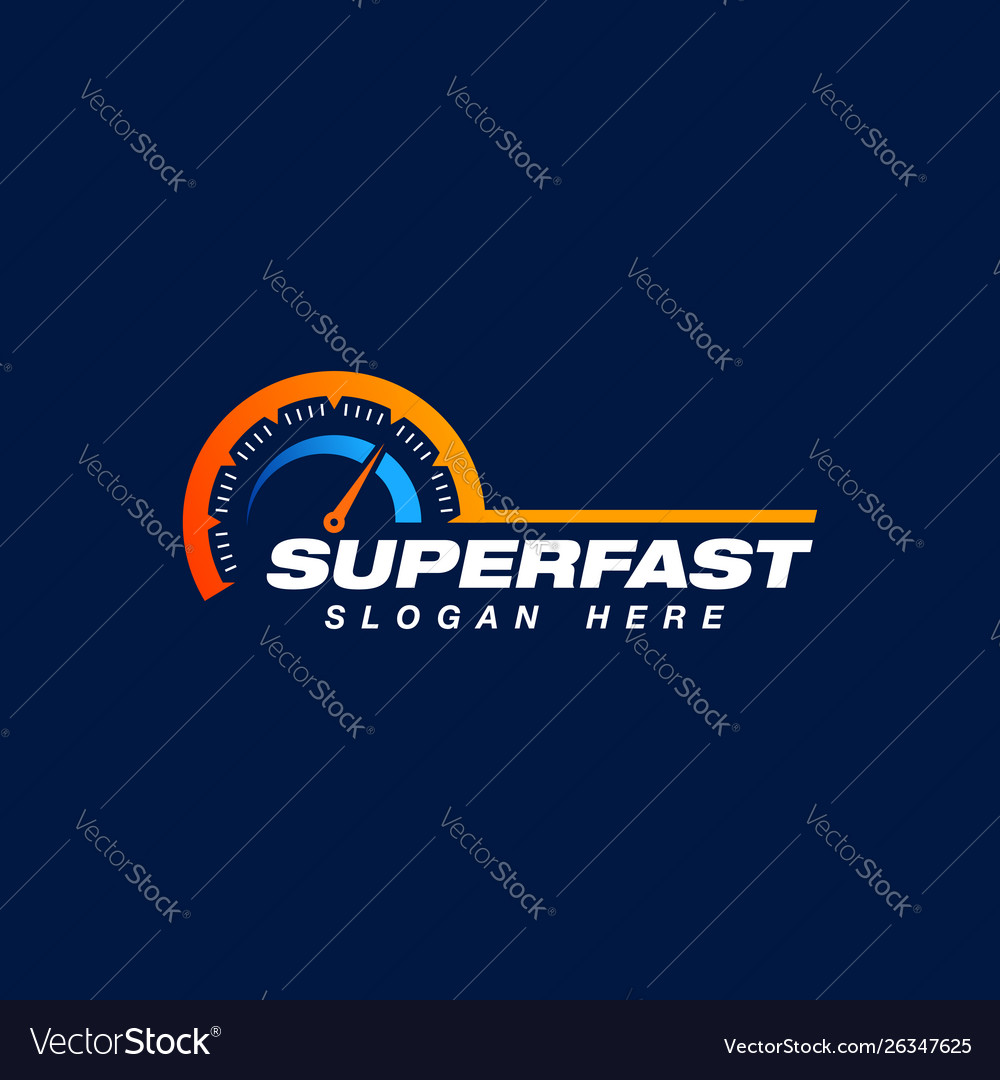 Speed indicator logo design speedometer symbol vector image Speed indicator logo design speedometer symbol