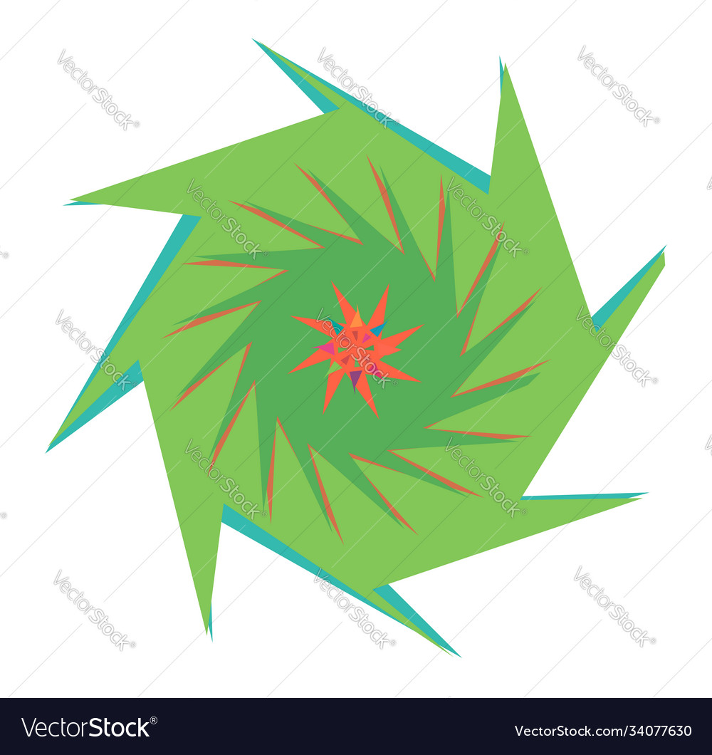 Abstract random geometry shape generative art
