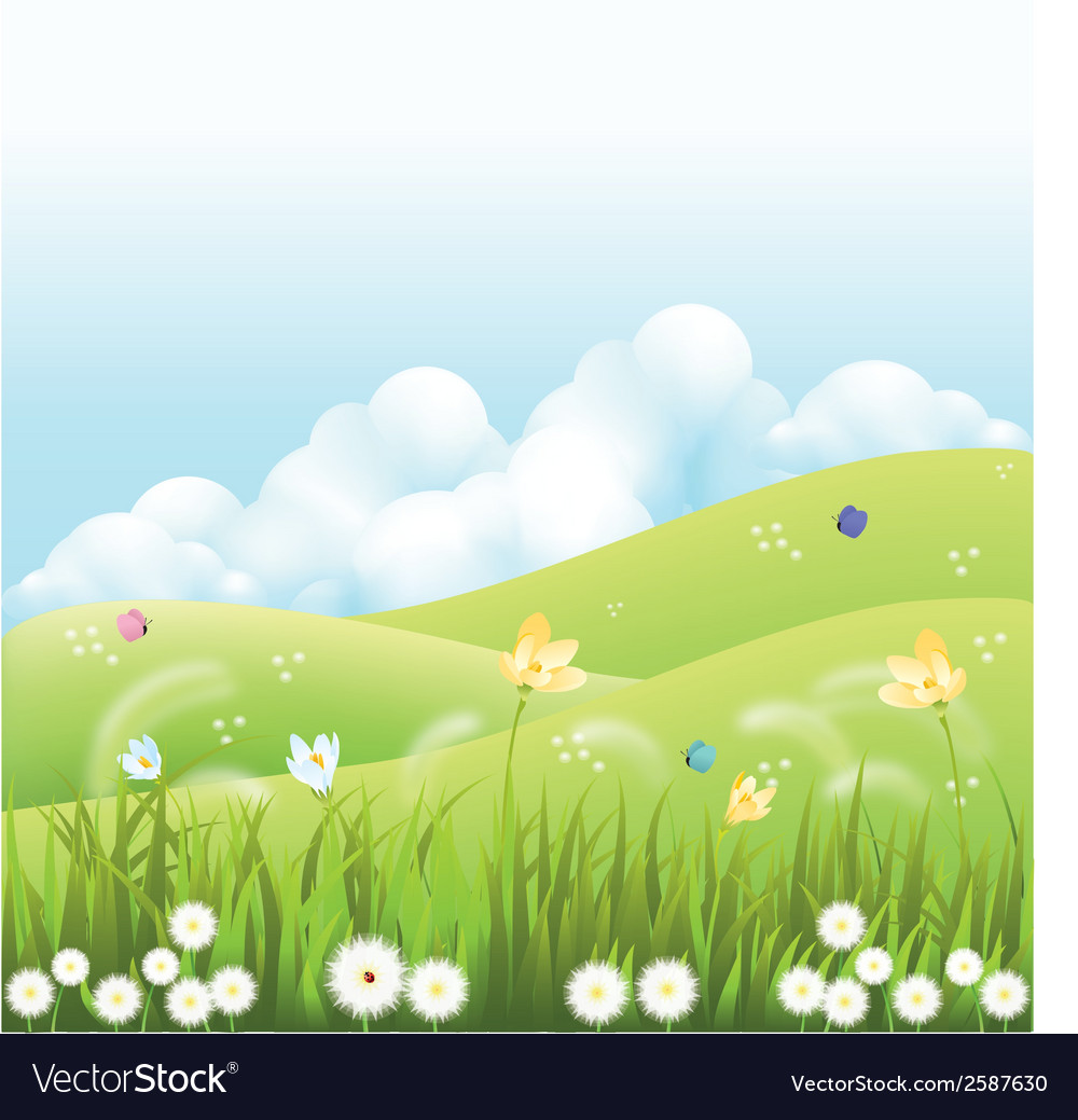 Abstract spring background with some special
