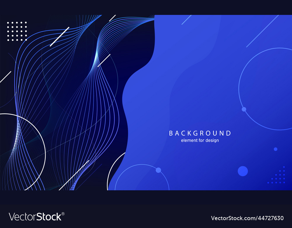 Abstract wave background element for design