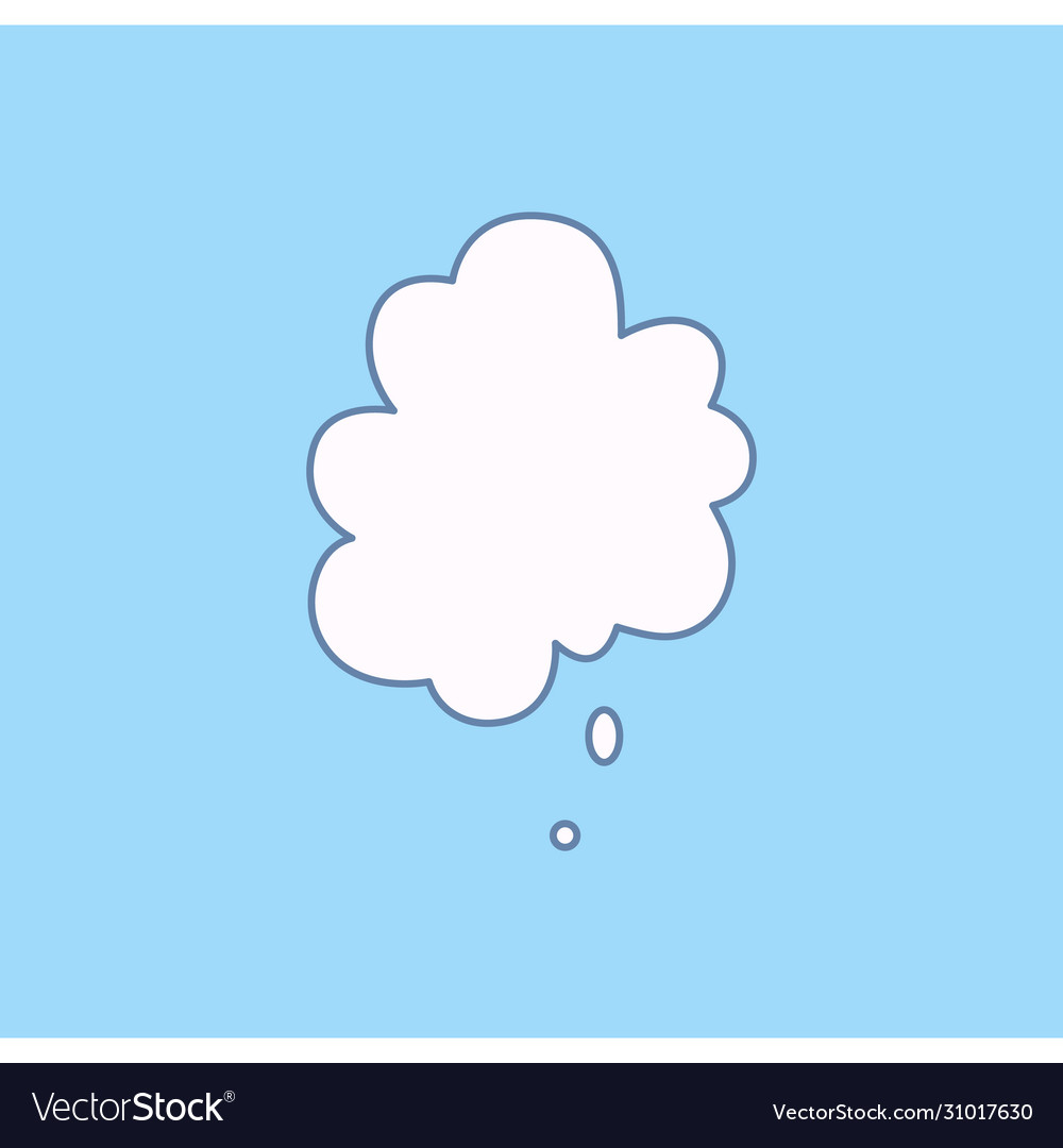 Cloud speech bubble clouds textbox vector image Cloud speech bubble clouds textbox
